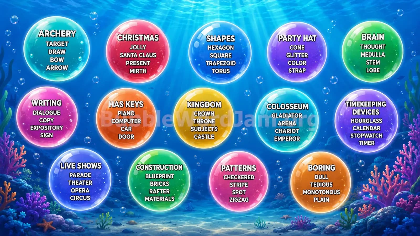 Bubble Word Jam Level 404 Answer, Cheat & Solution