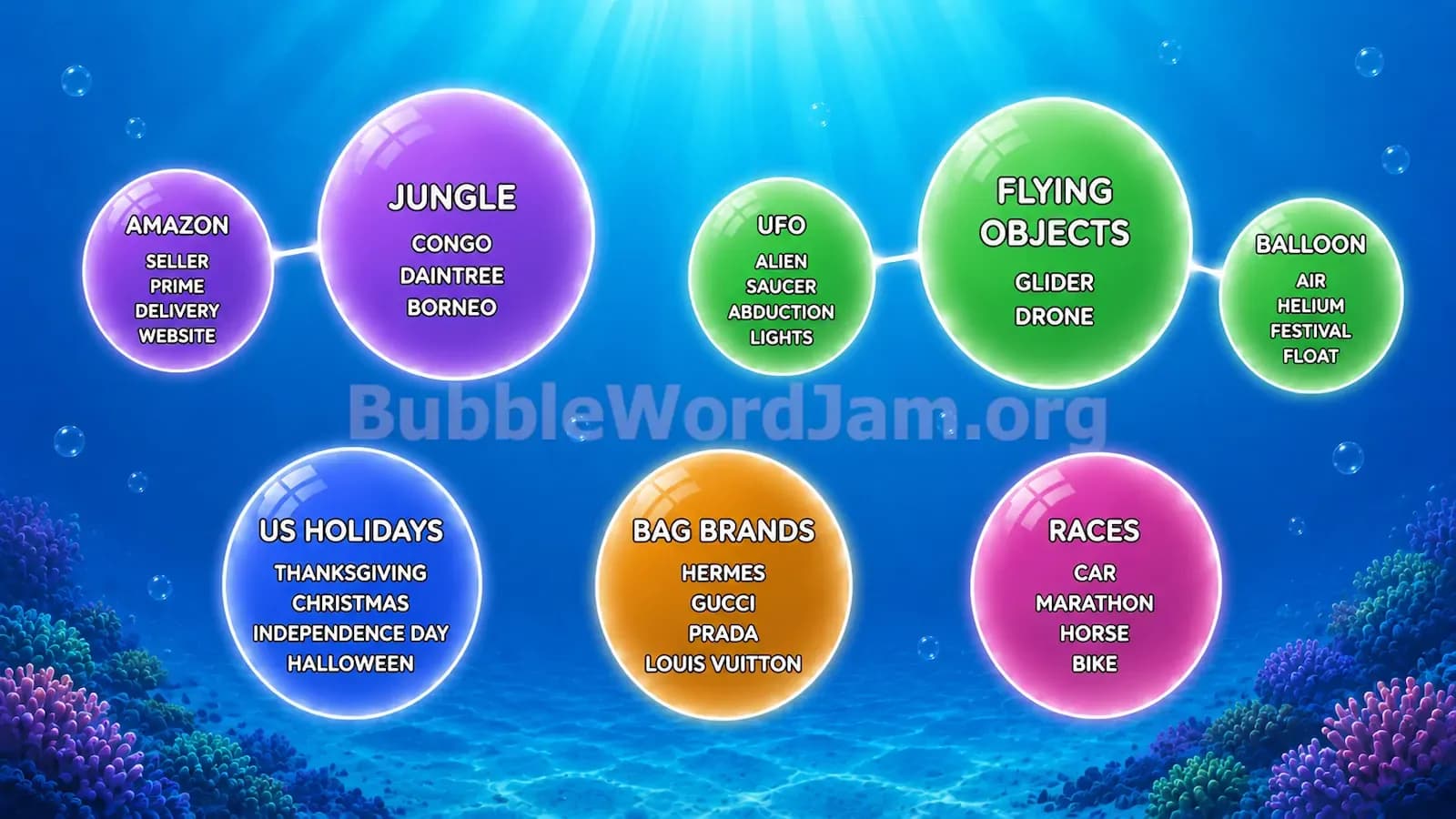 Bubble Word Jam Level 83 Answer, Cheat & Solution