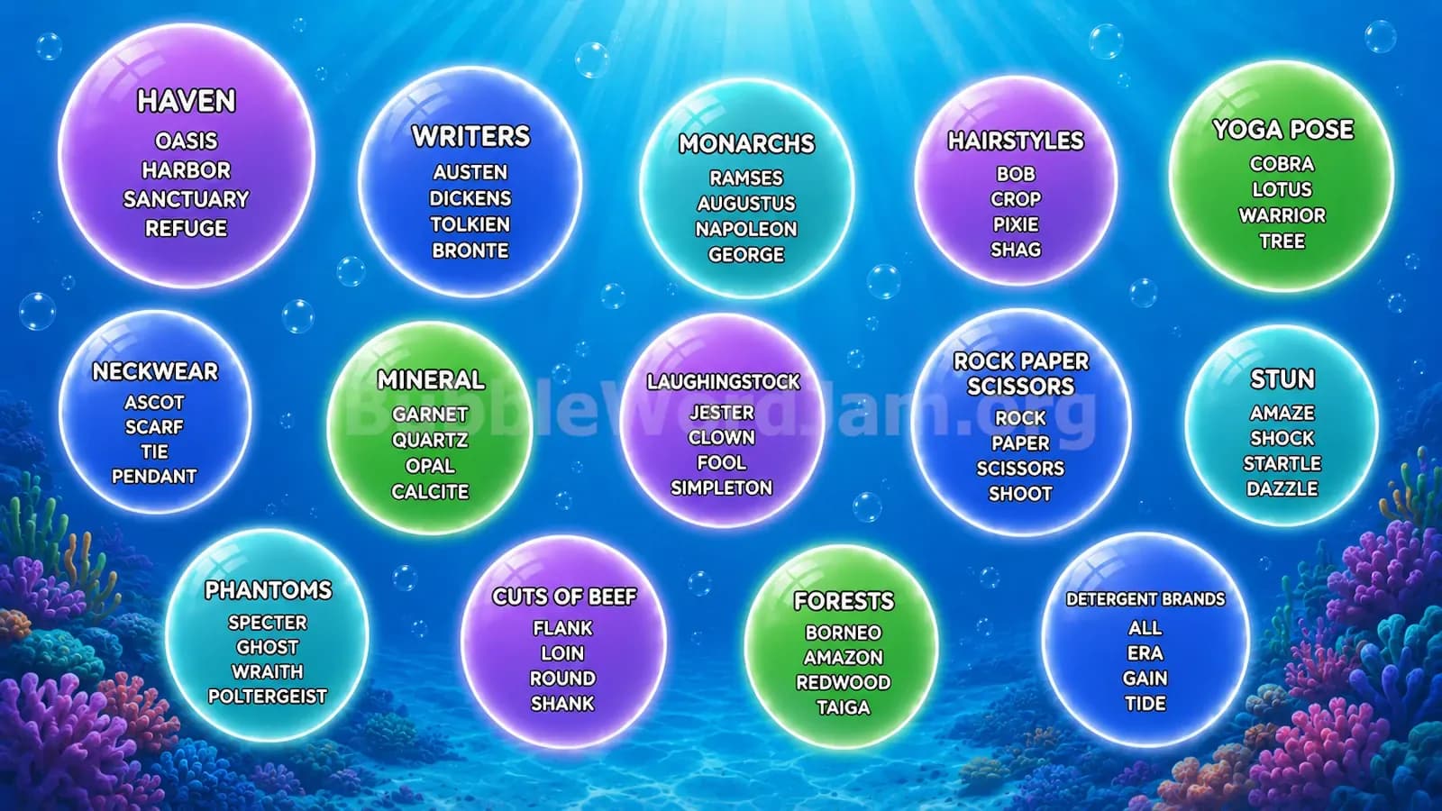 Bubble Word Jam Level 319 Screenshot
