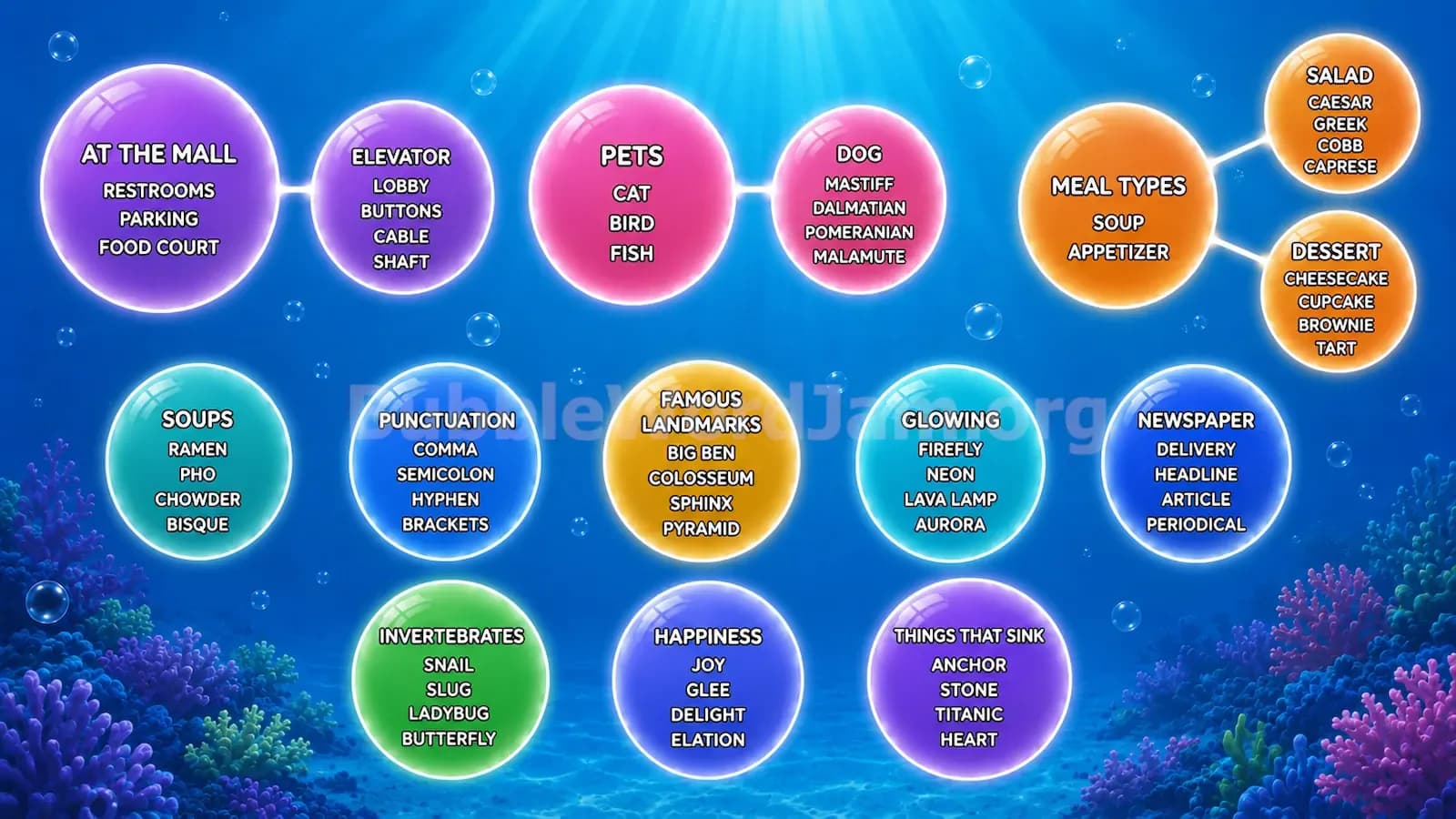 Bubble Word Jam Level 158 Screenshot