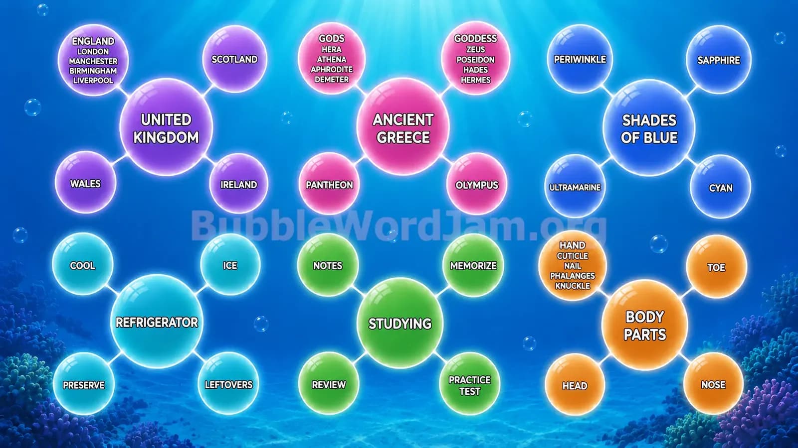 Bubble Word Jam Level 342 Screenshot