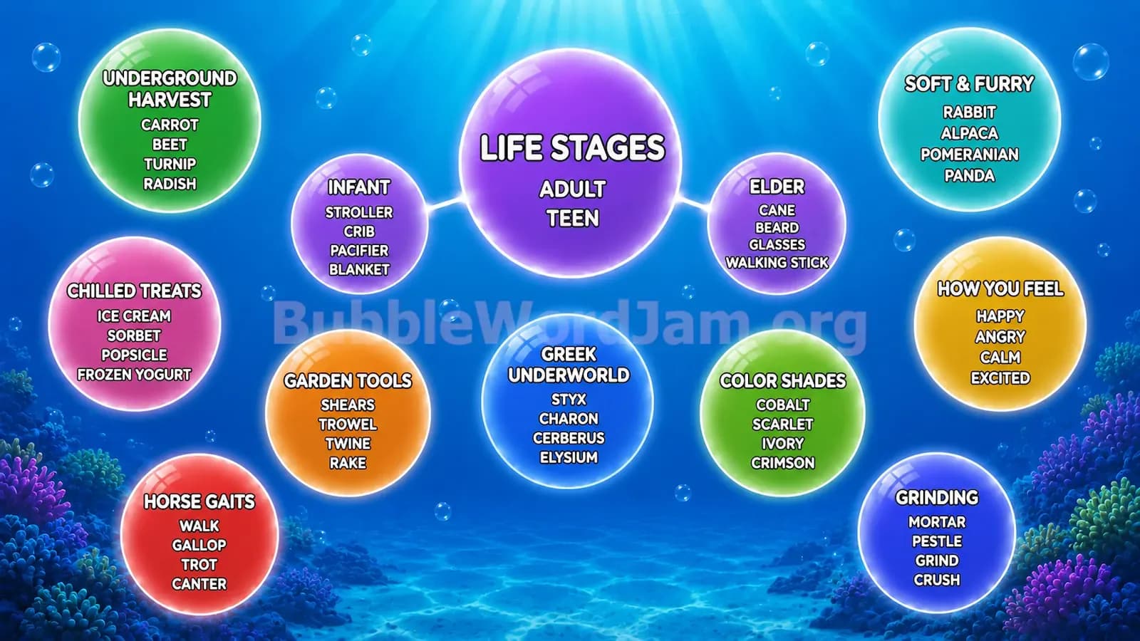Bubble Word Jam Level 126 Screenshot