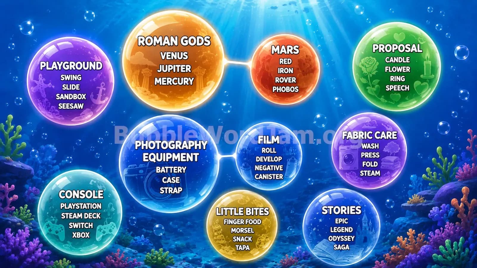 Bubble Word Jam Level 446 Screenshot