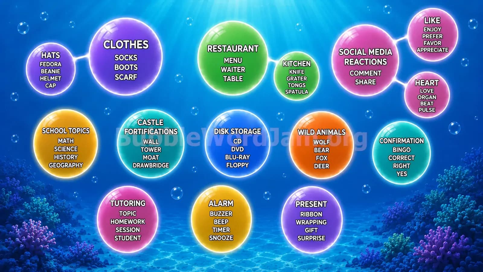 Bubble Word Jam Level 133 Screenshot