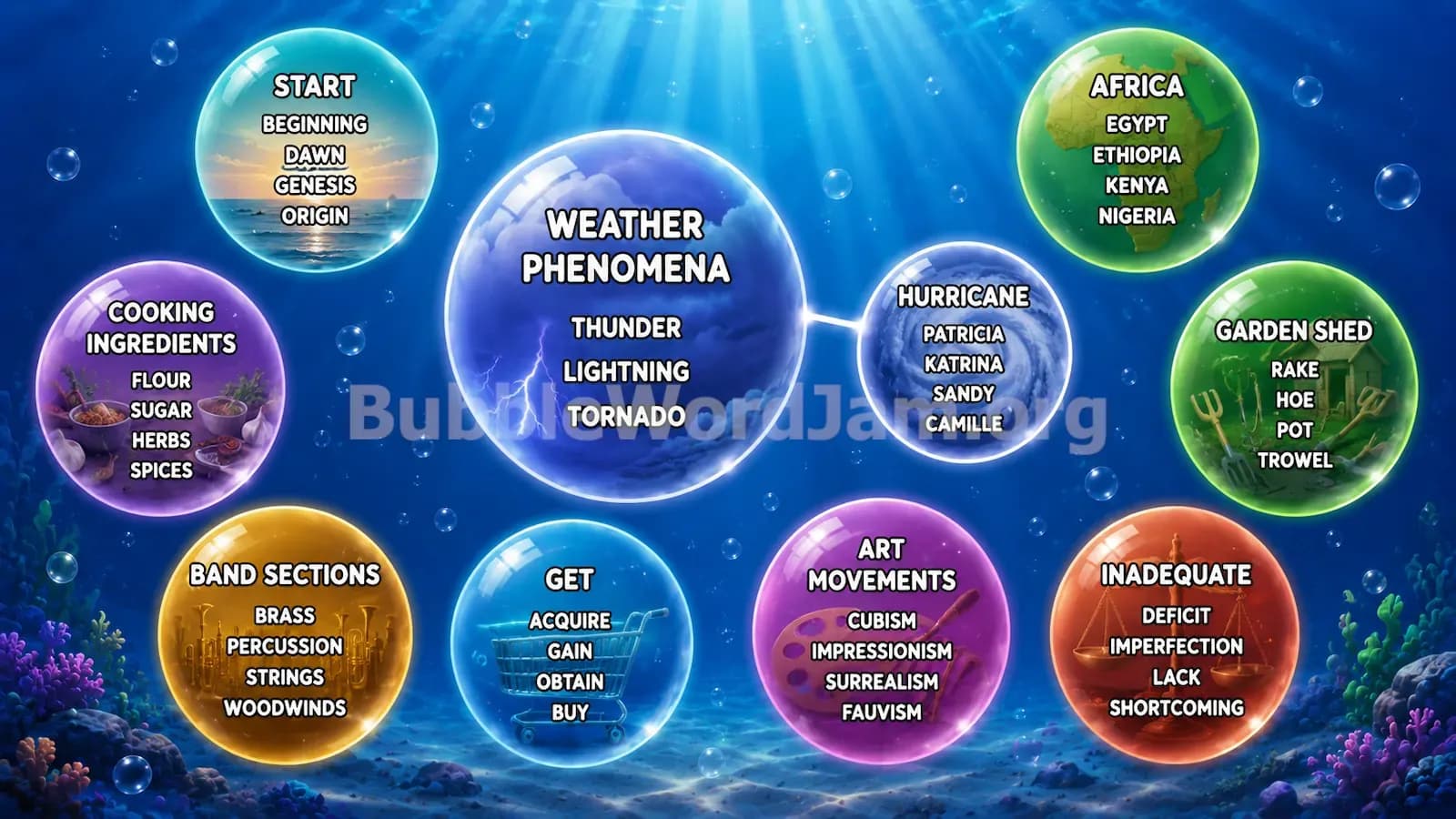 Bubble Word Jam Level 447 Screenshot