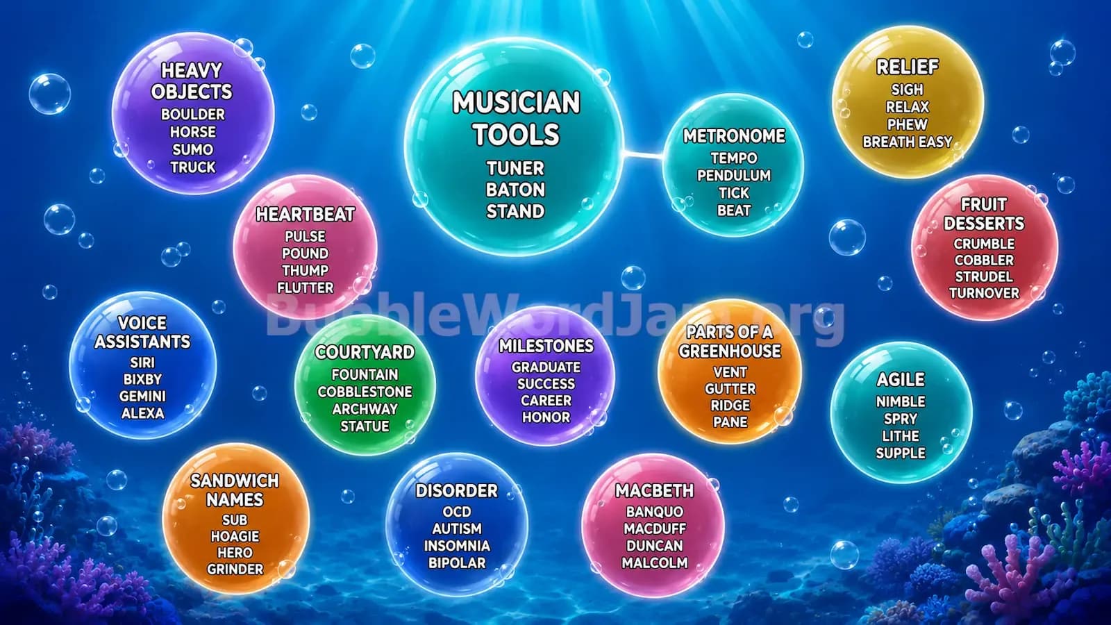 Bubble Word Jam Level 389 Answer, Cheat & Solution