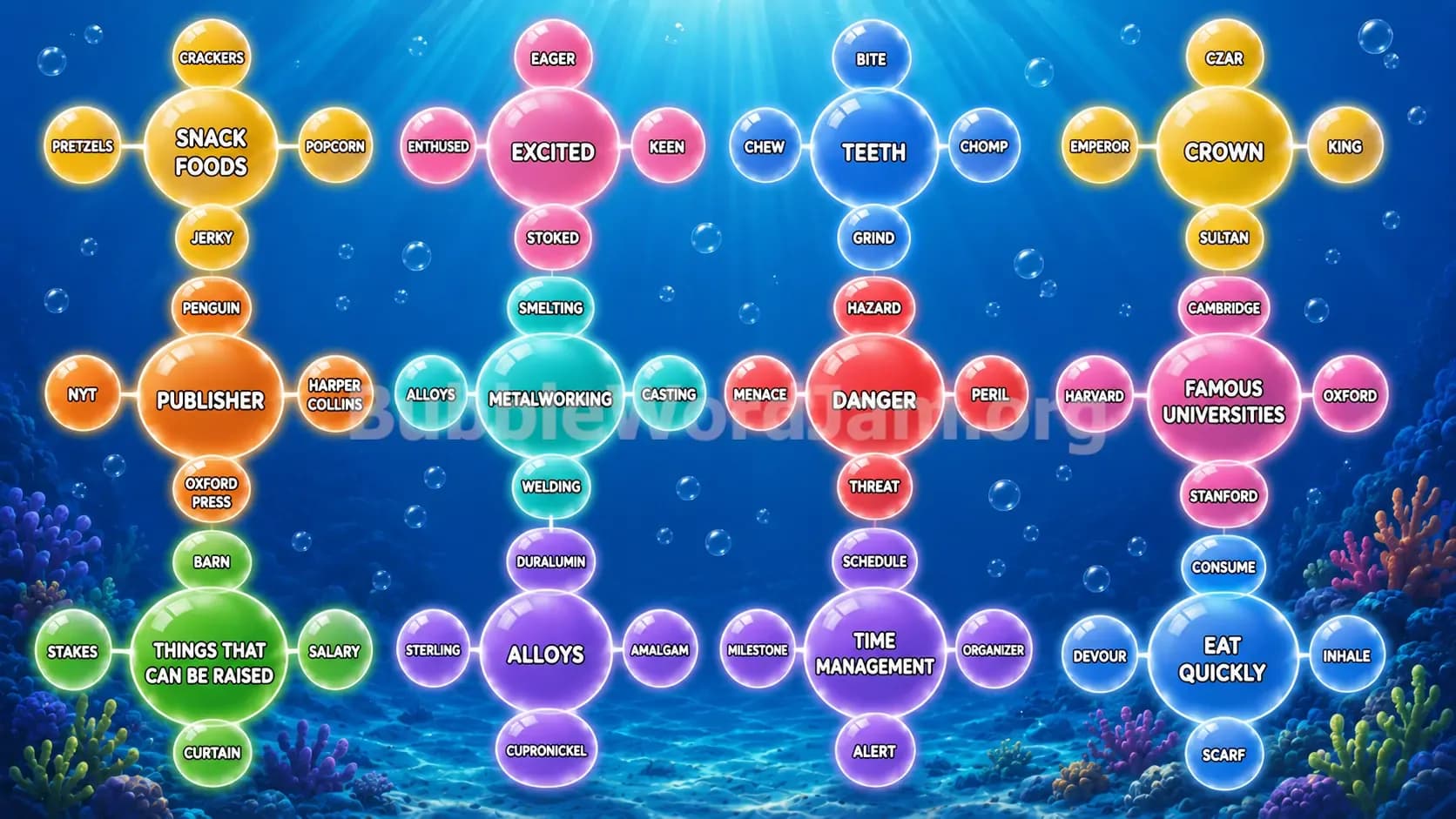 Bubble Word Jam Level 594 Answer, Cheat & Solution