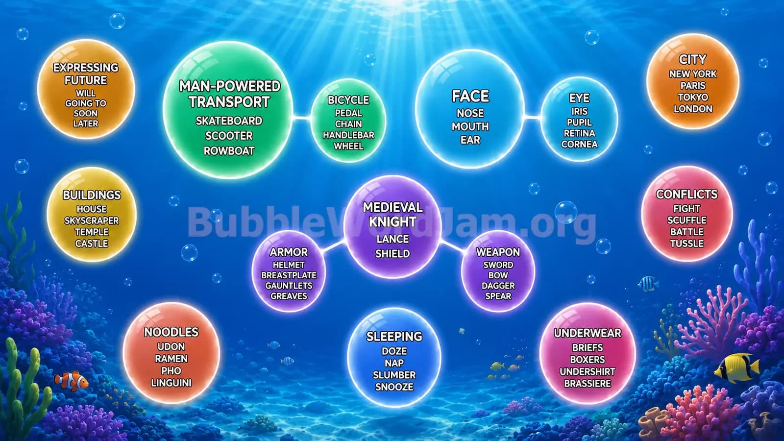 Bubble Word Jam Level 143 Screenshot