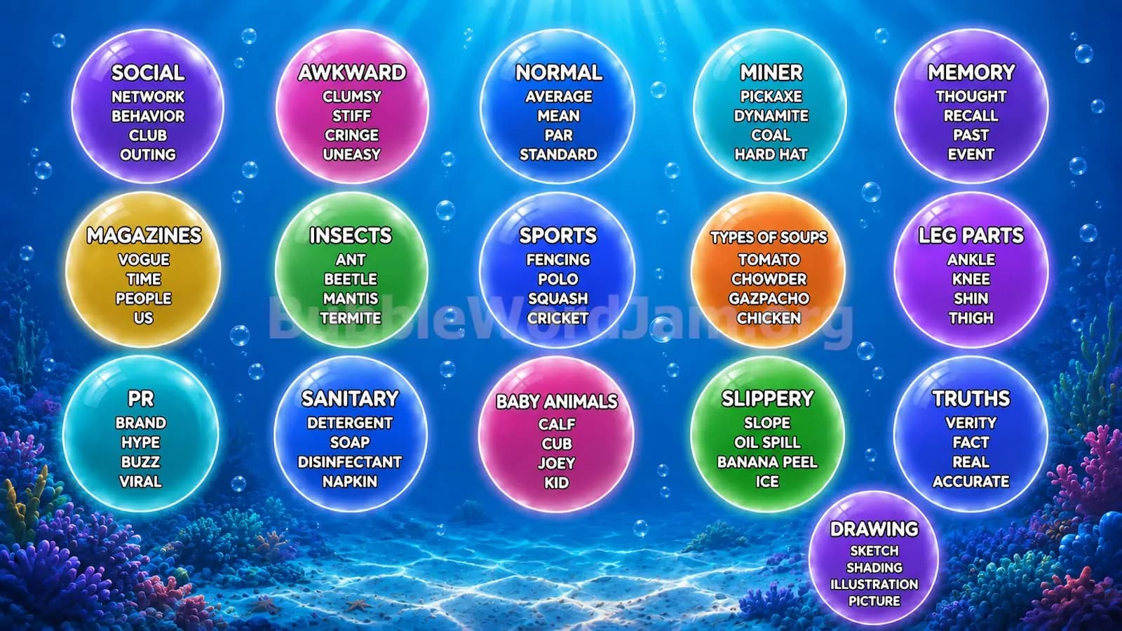 Bubble Word Jam Level 314 Screenshot