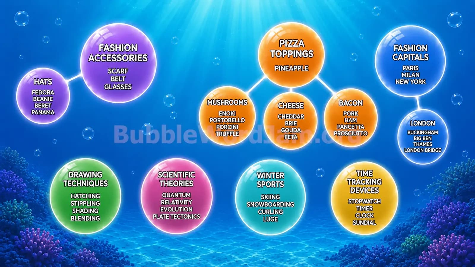 Bubble Word Jam Level 115 Answer, Cheat & Solution