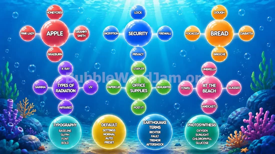 Bubble Word Jam Level 501 Screenshot