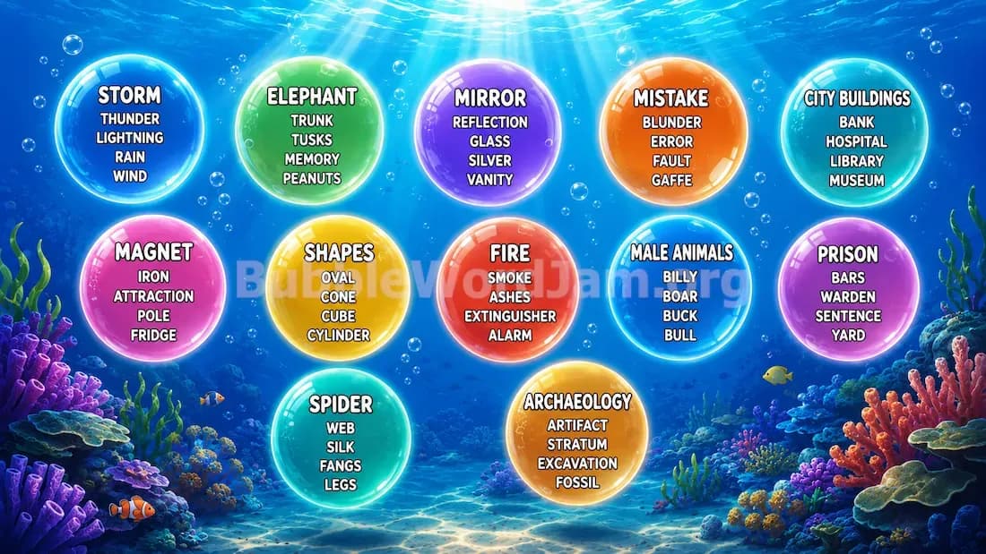 Bubble Word Jam Level 533 Screenshot