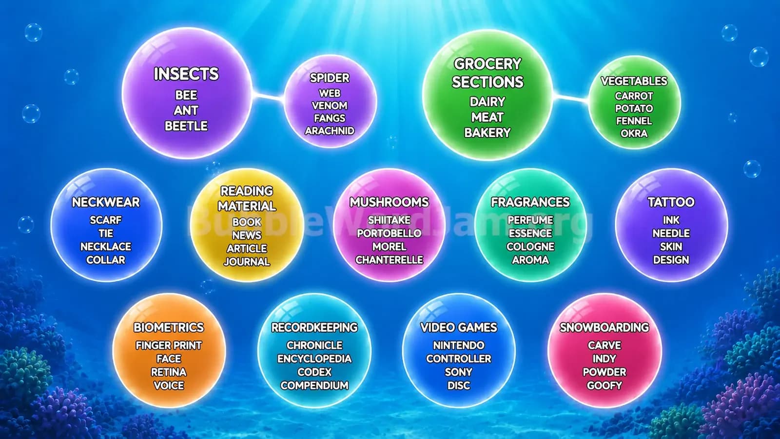 Bubble Word Jam Level 189 Screenshot