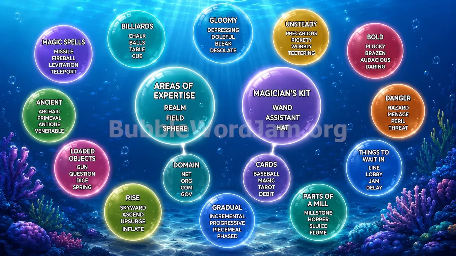 Bubble Word Jam Level 385 Answer, Cheat & Solution