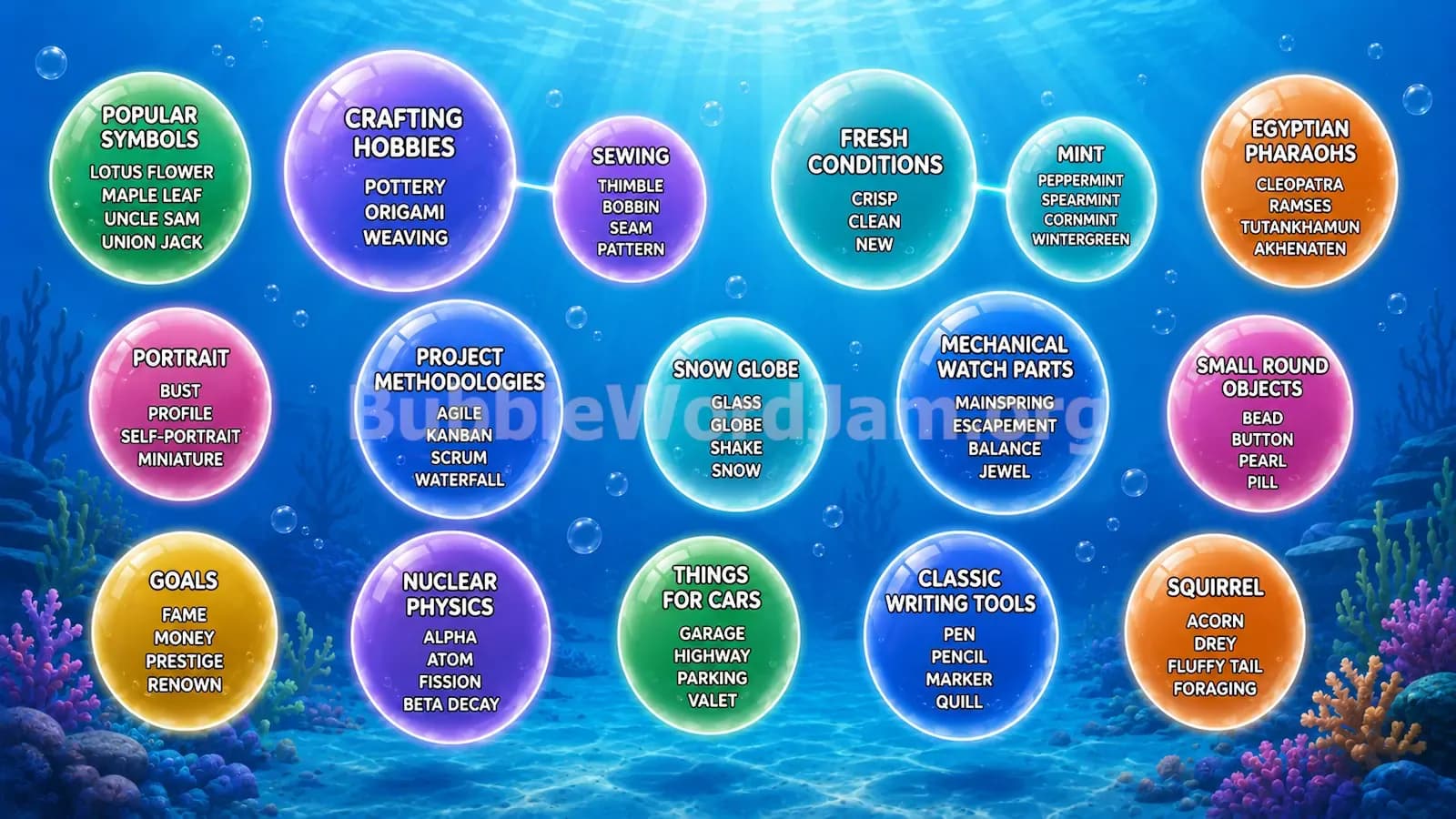 Bubble Word Jam Level 435 Screenshot