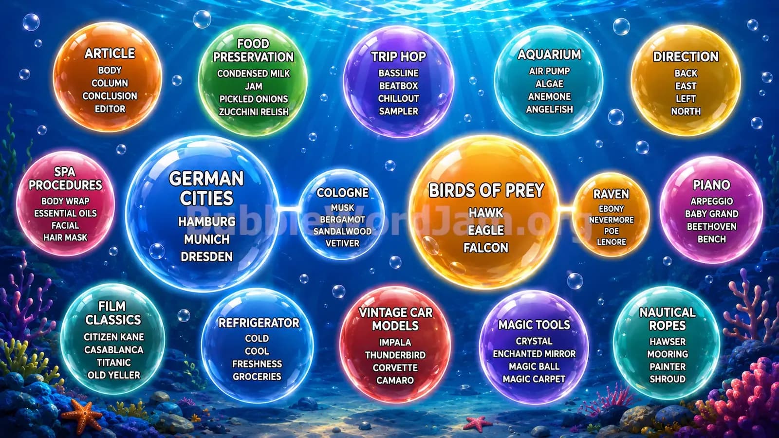 Bubble Word Jam Level 410 Screenshot