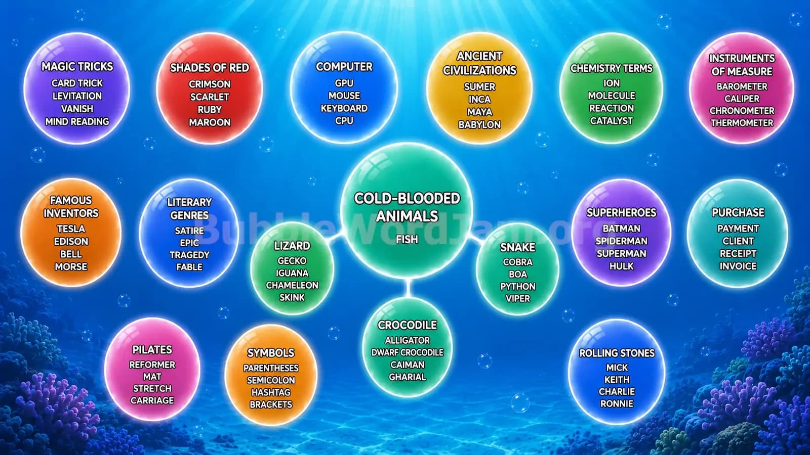 Bubble Word Jam Level 135 Screenshot