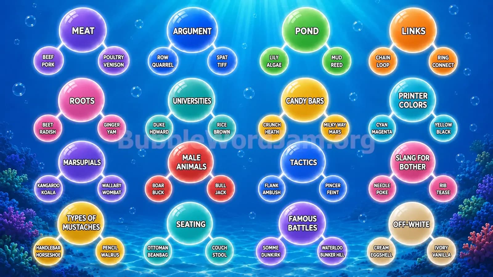 Bubble Word Jam Level 320 Screenshot