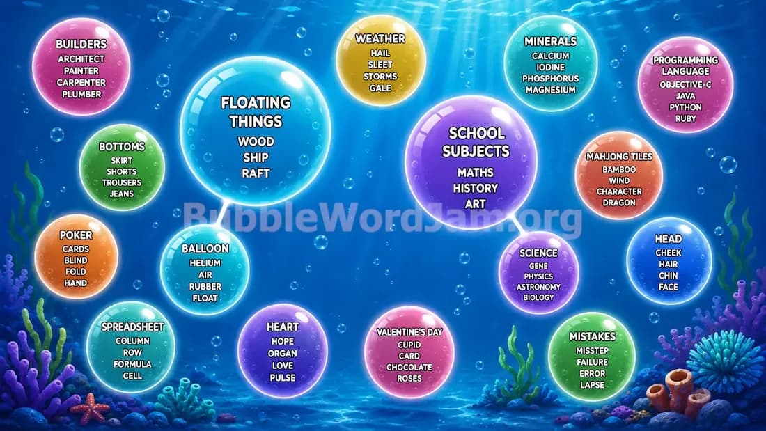 Bubble Word Jam Level 535 Answer, Cheat & Solution