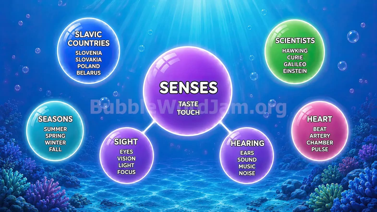 Bubble Word Jam Level 46 Screenshot