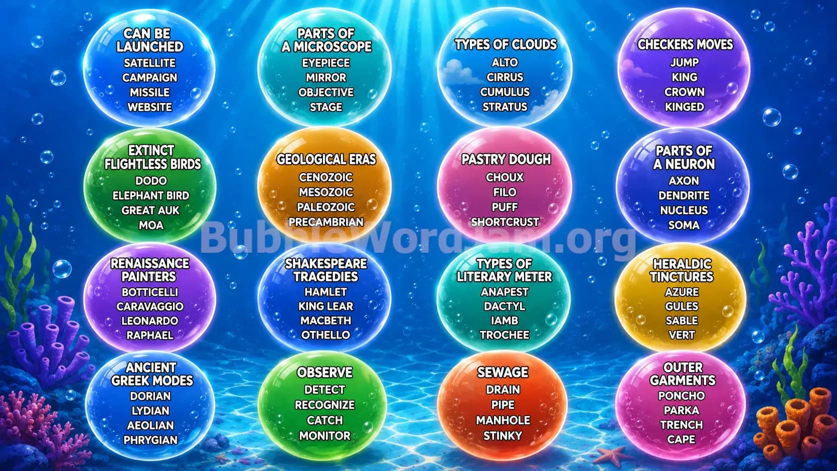Bubble Word Jam Level 540 Screenshot