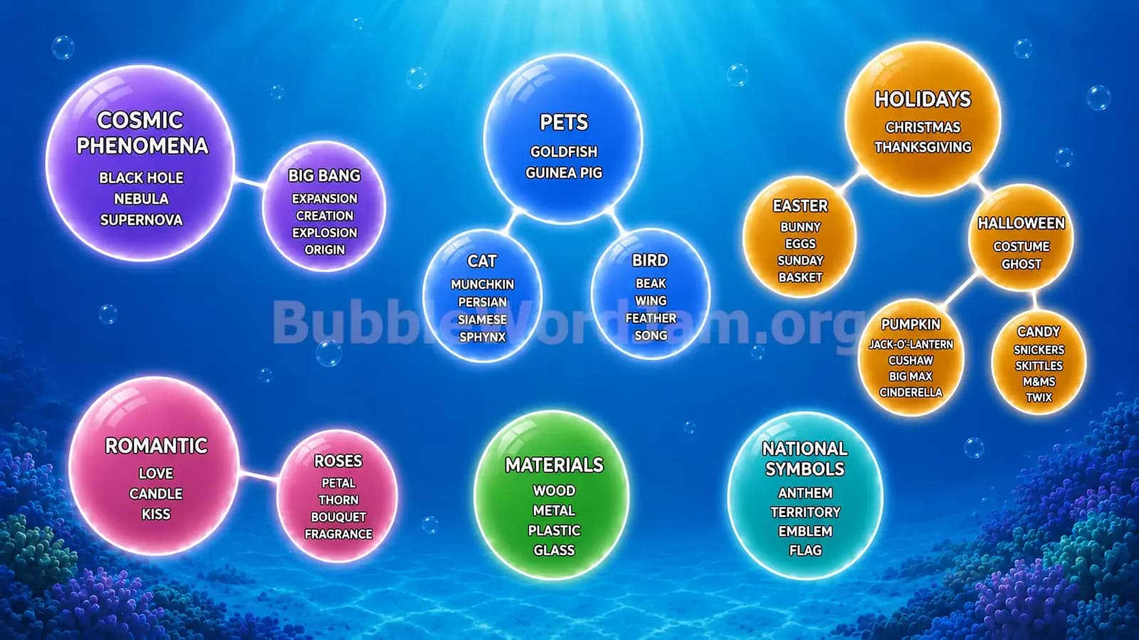 Bubble Word Jam Level 95 Screenshot
