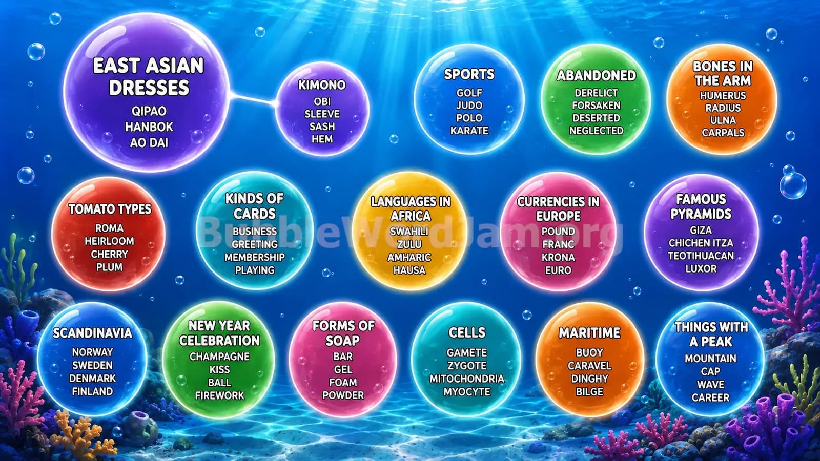 Bubble Word Jam Level 390 Answer, Cheat & Solution