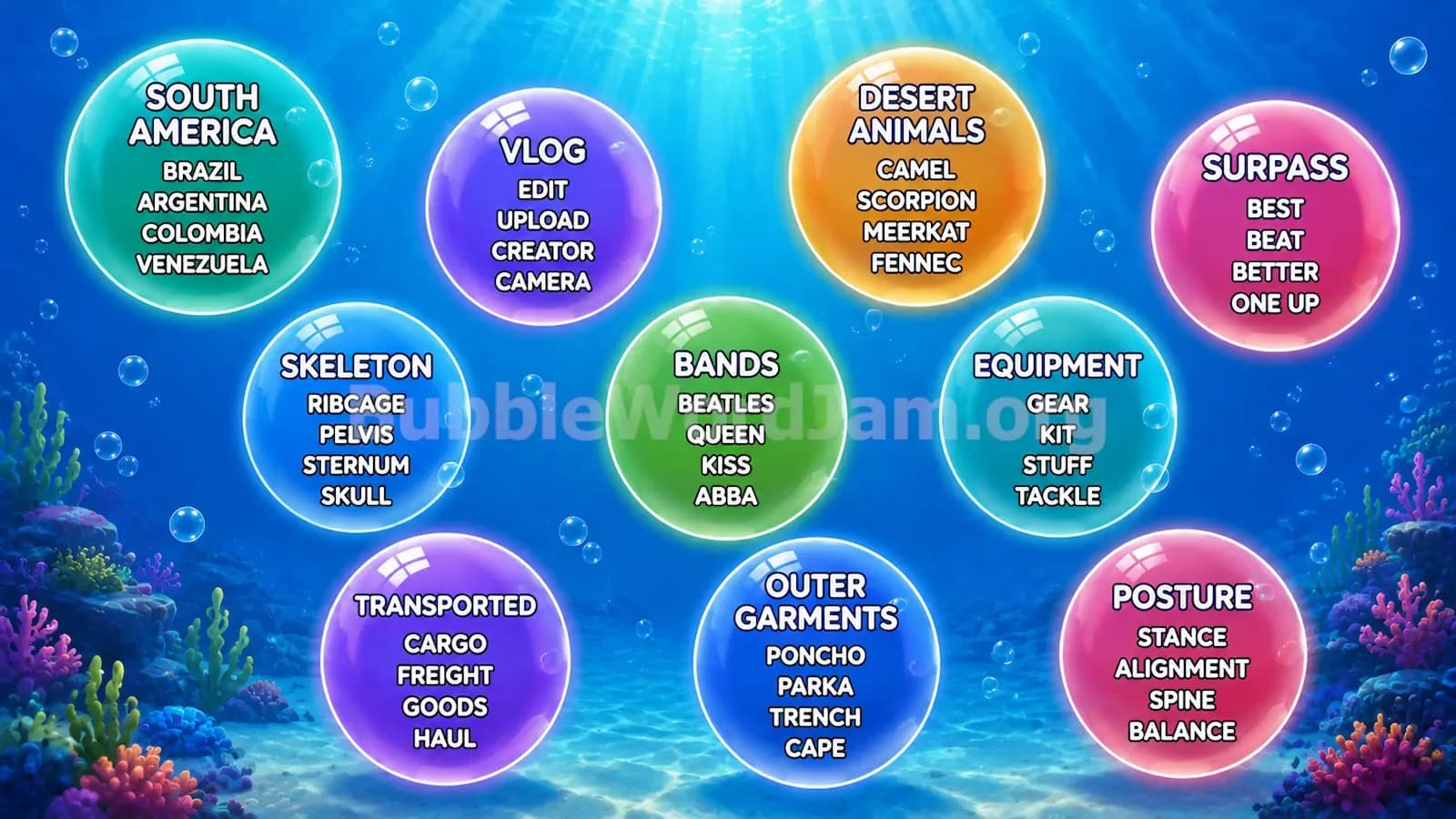 Bubble Word Jam Level 397 Answer, Cheat & Solution