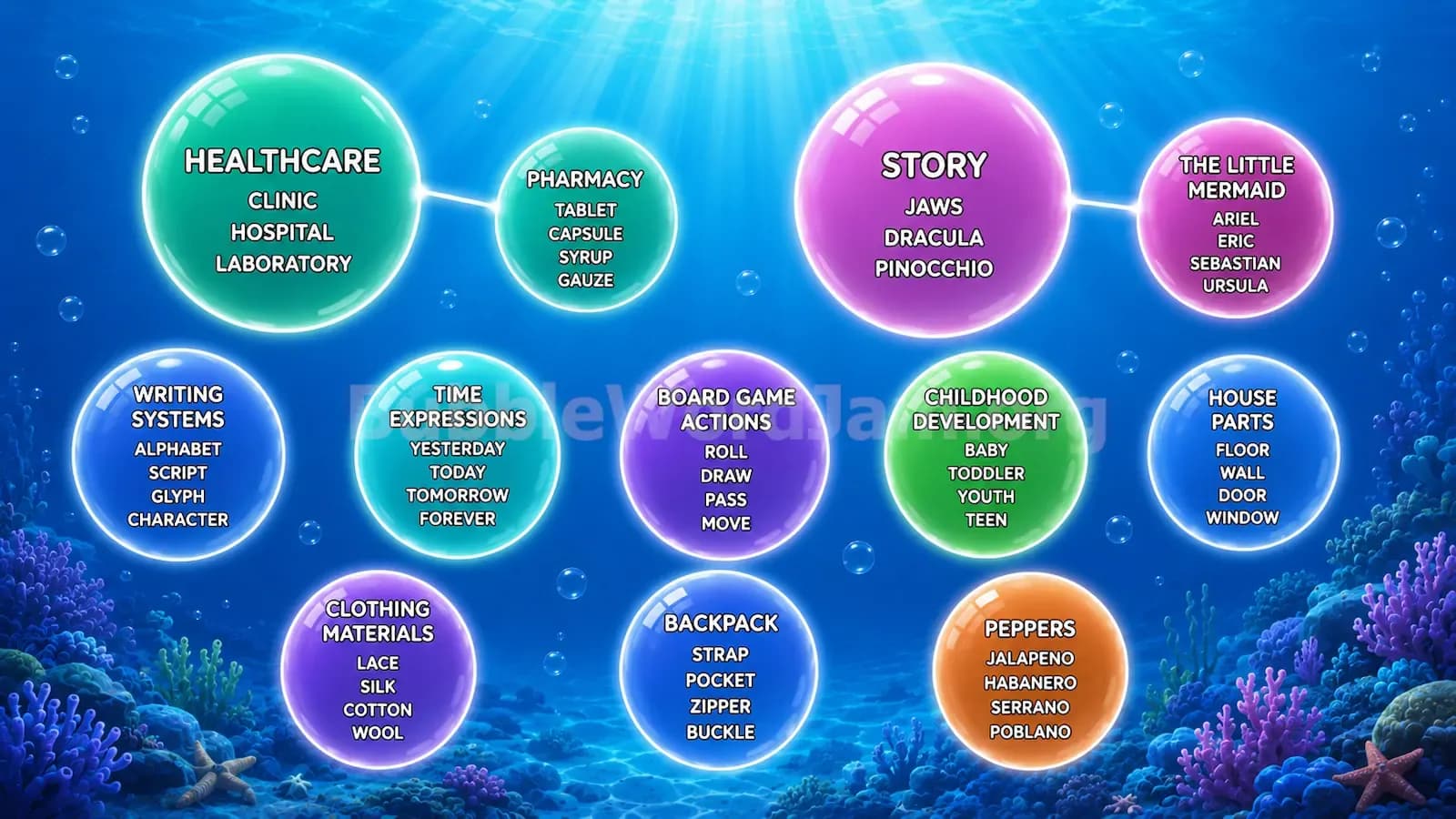 Bubble Word Jam Level 283 Screenshot