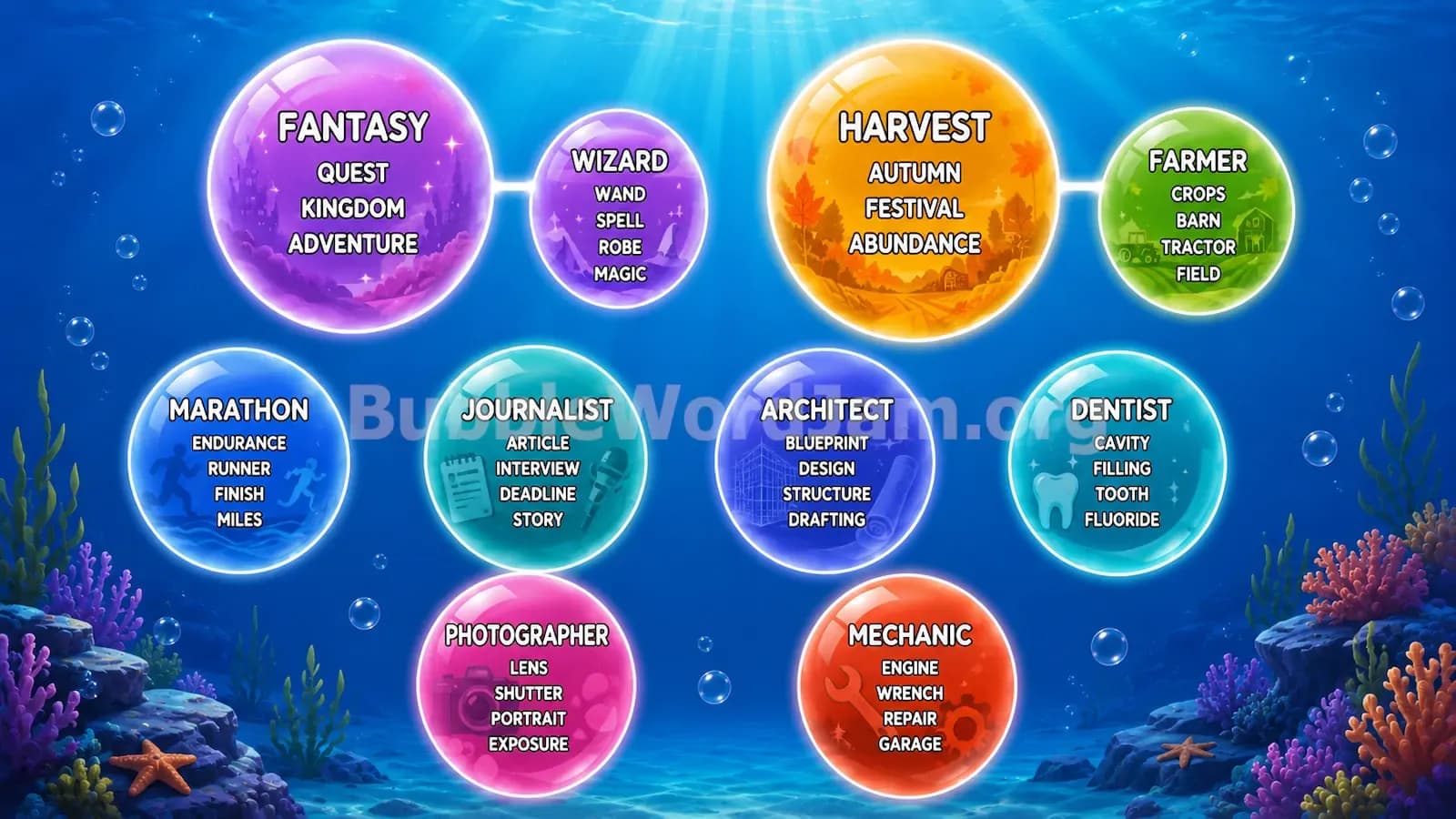 Bubble Word Jam Level 442 Screenshot