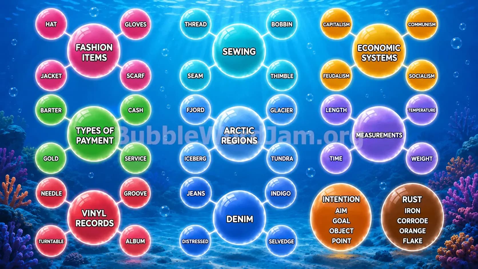 Bubble Word Jam Level 581 Screenshot