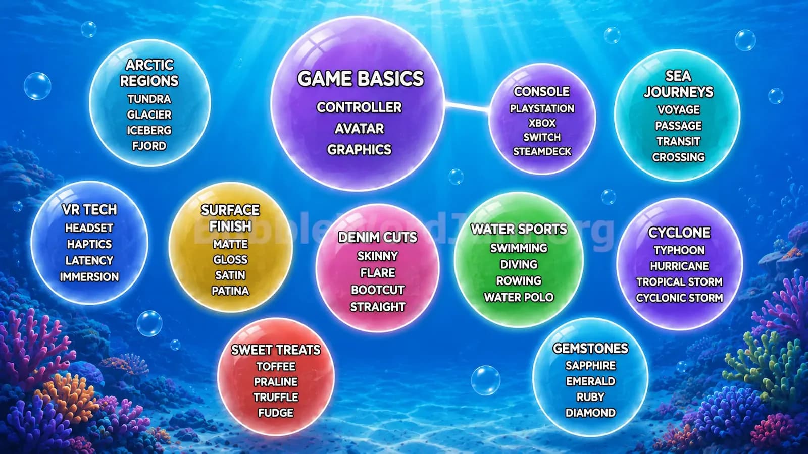 Bubble Word Jam Level 264 Screenshot