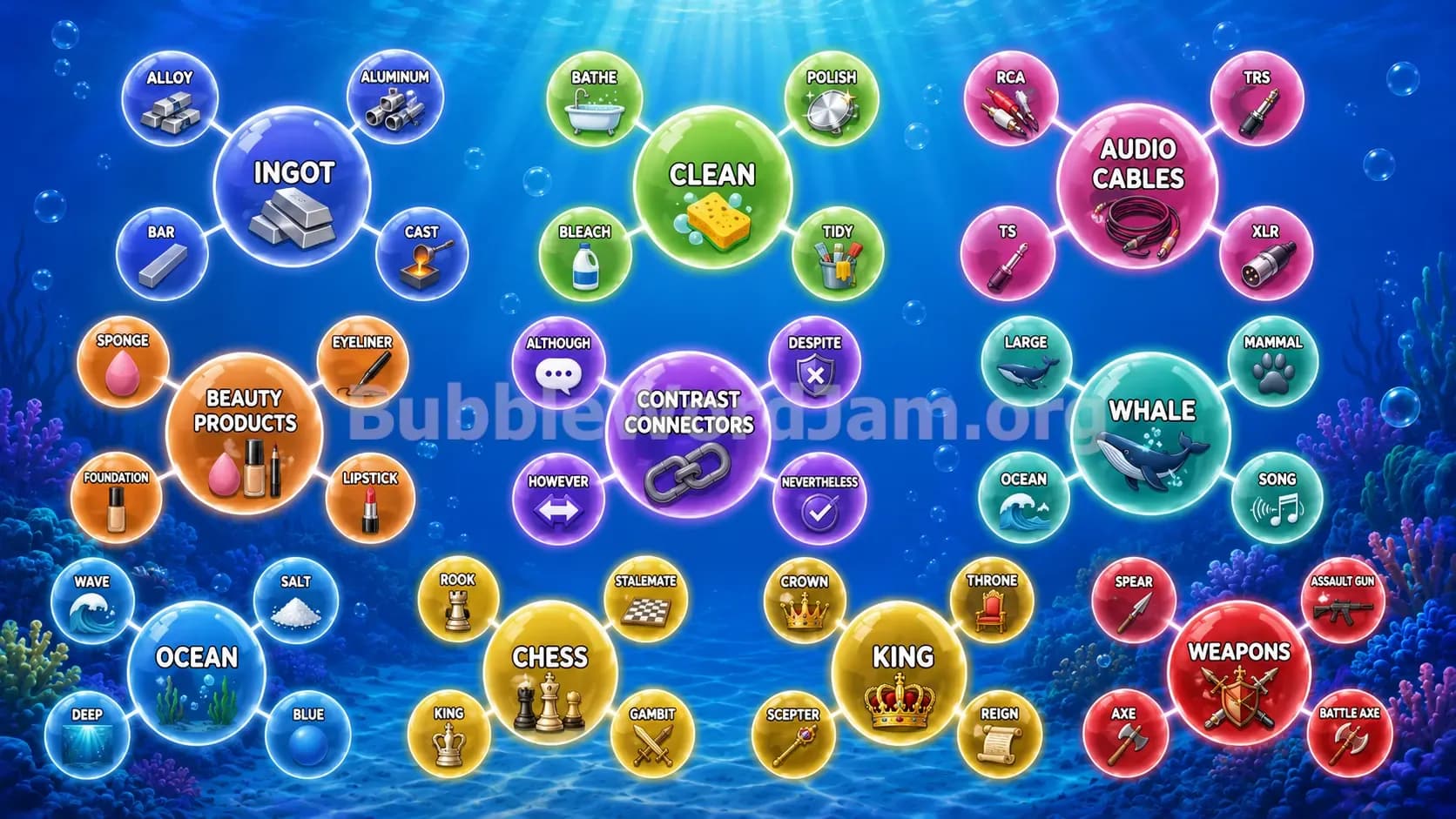 Bubble Word Jam Level 557 Screenshot
