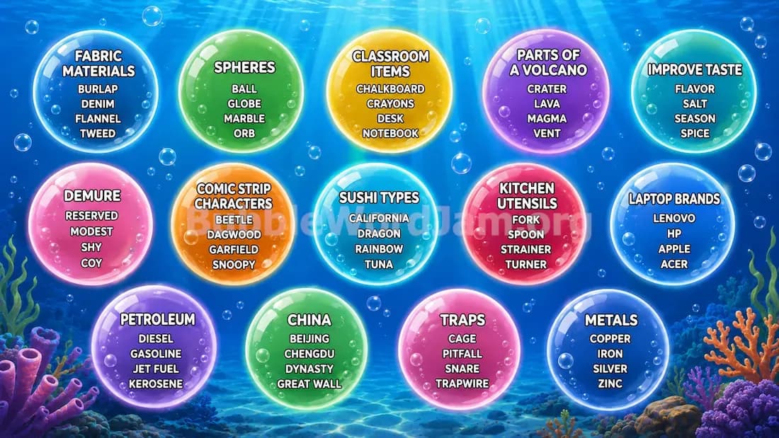 Bubble Word Jam Level 474 Answer, Cheat & Solution