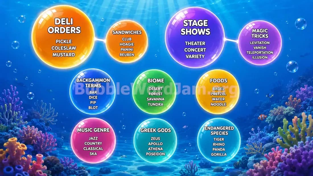 Bubble Word Jam Level 506 Screenshot