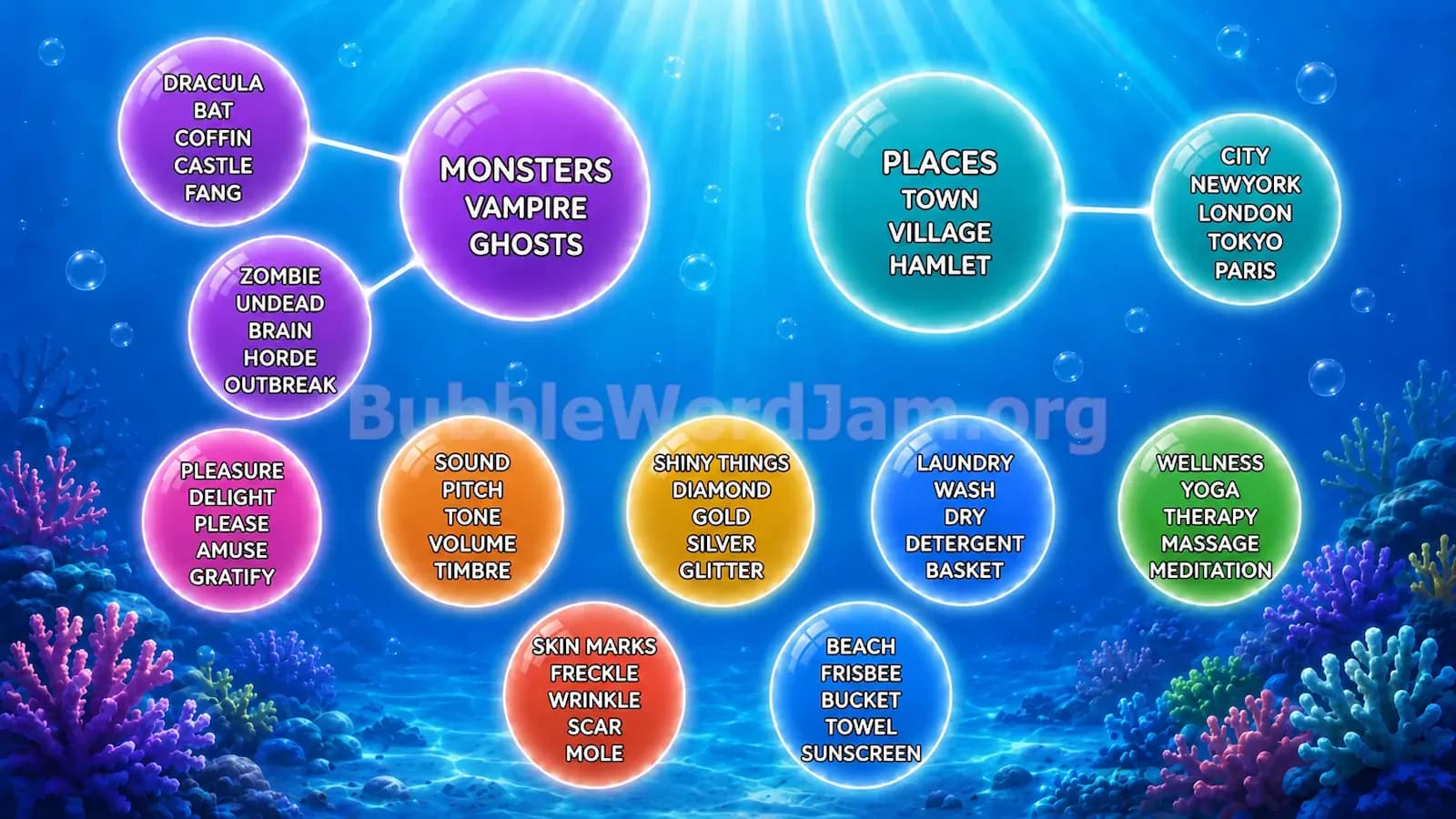 Bubble Word Jam Level 216 Screenshot