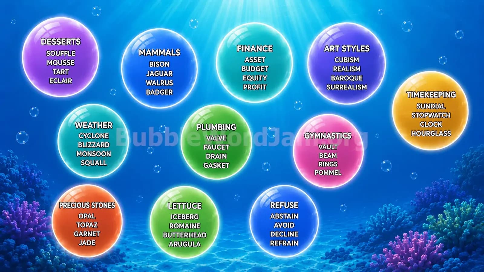 Bubble Word Jam Level 247 Screenshot