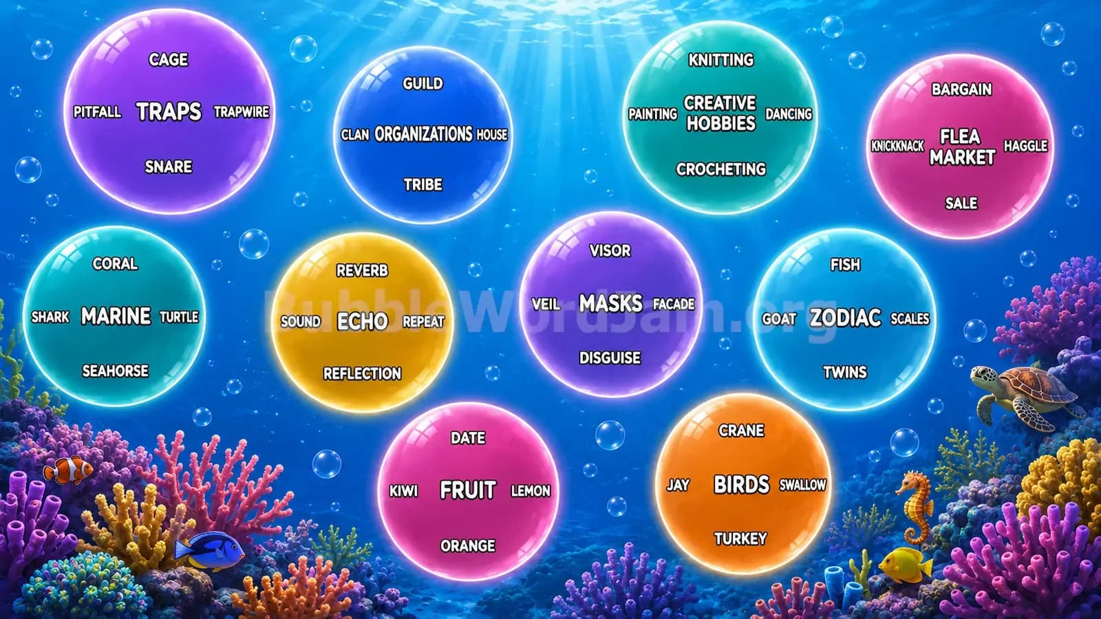 Bubble Word Jam Level 316 Screenshot