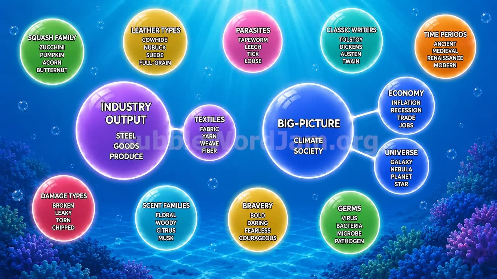 Bubble Word Jam Level 155 Screenshot