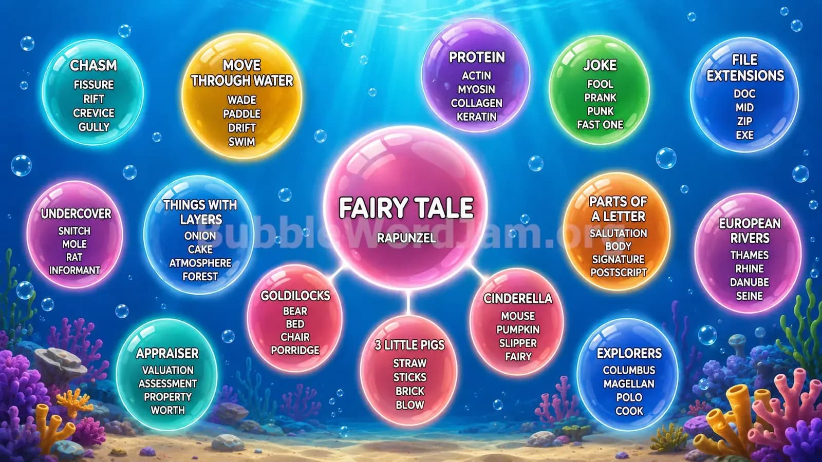 Bubble Word Jam Level 395 Answer, Cheat & Solution