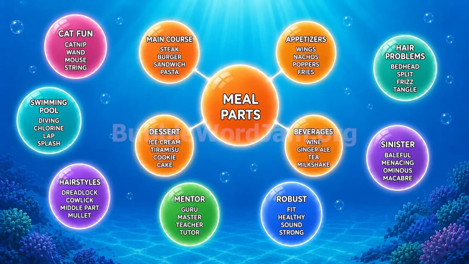 Bubble Word Jam Level 338 Screenshot