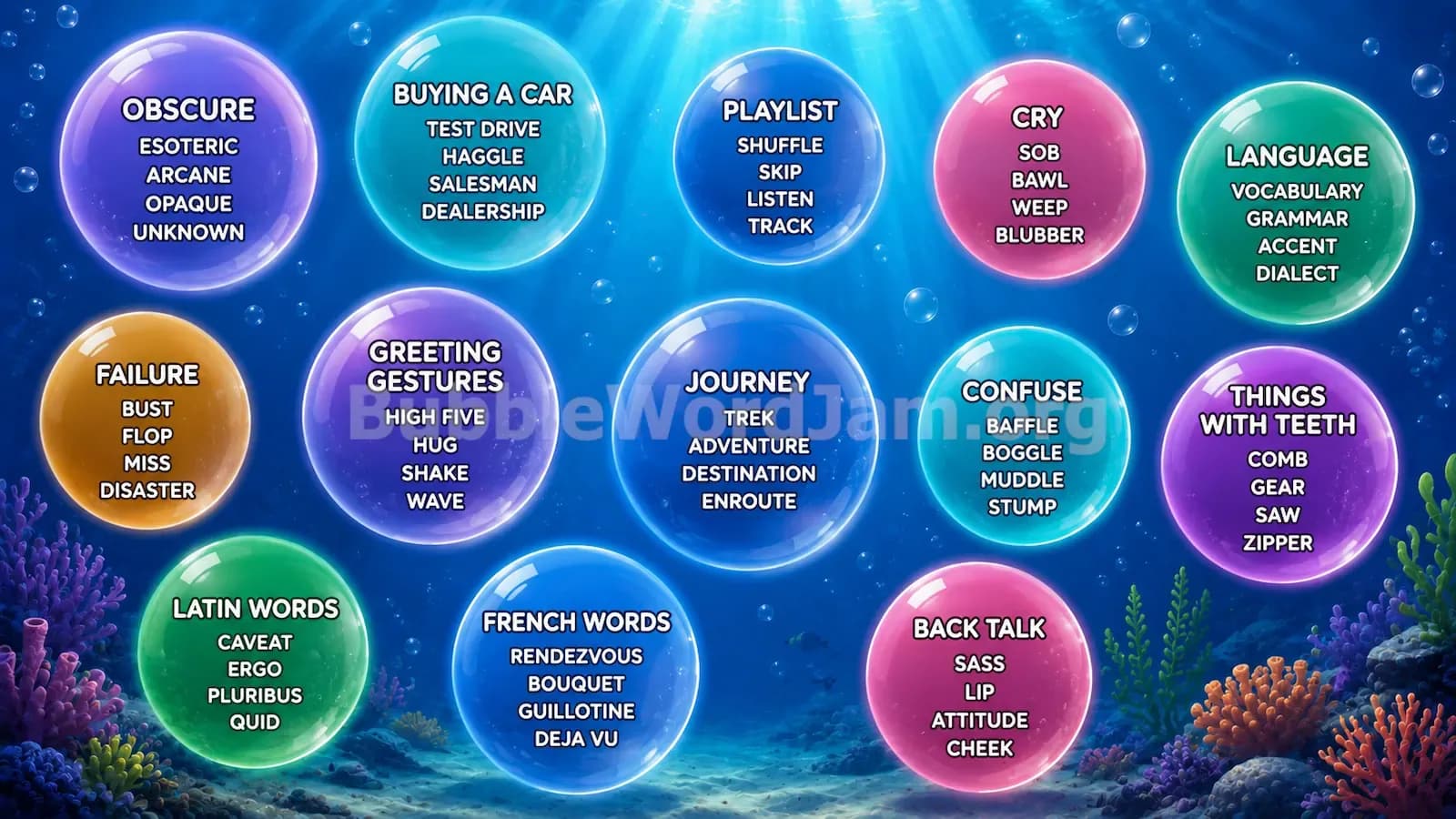 Bubble Word Jam Level 354 Answer, Cheat & Solution