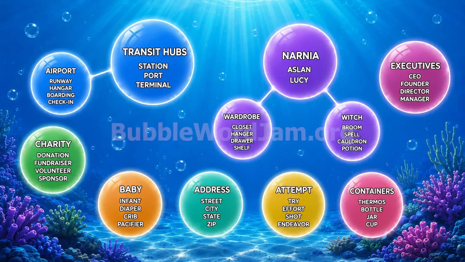 Bubble Word Jam Level 228 Screenshot