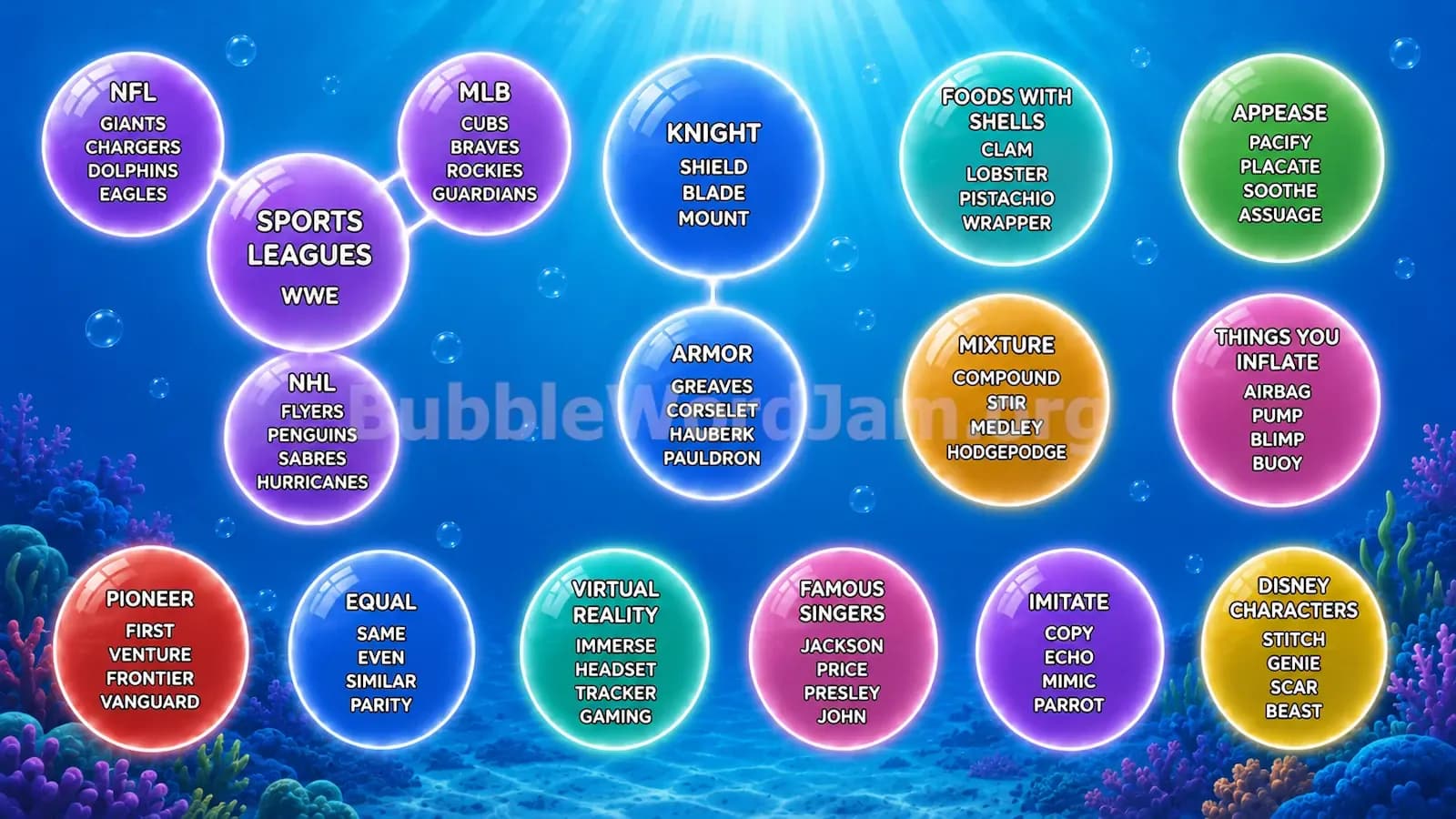 Bubble Word Jam Level 345 Answer, Cheat & Solution