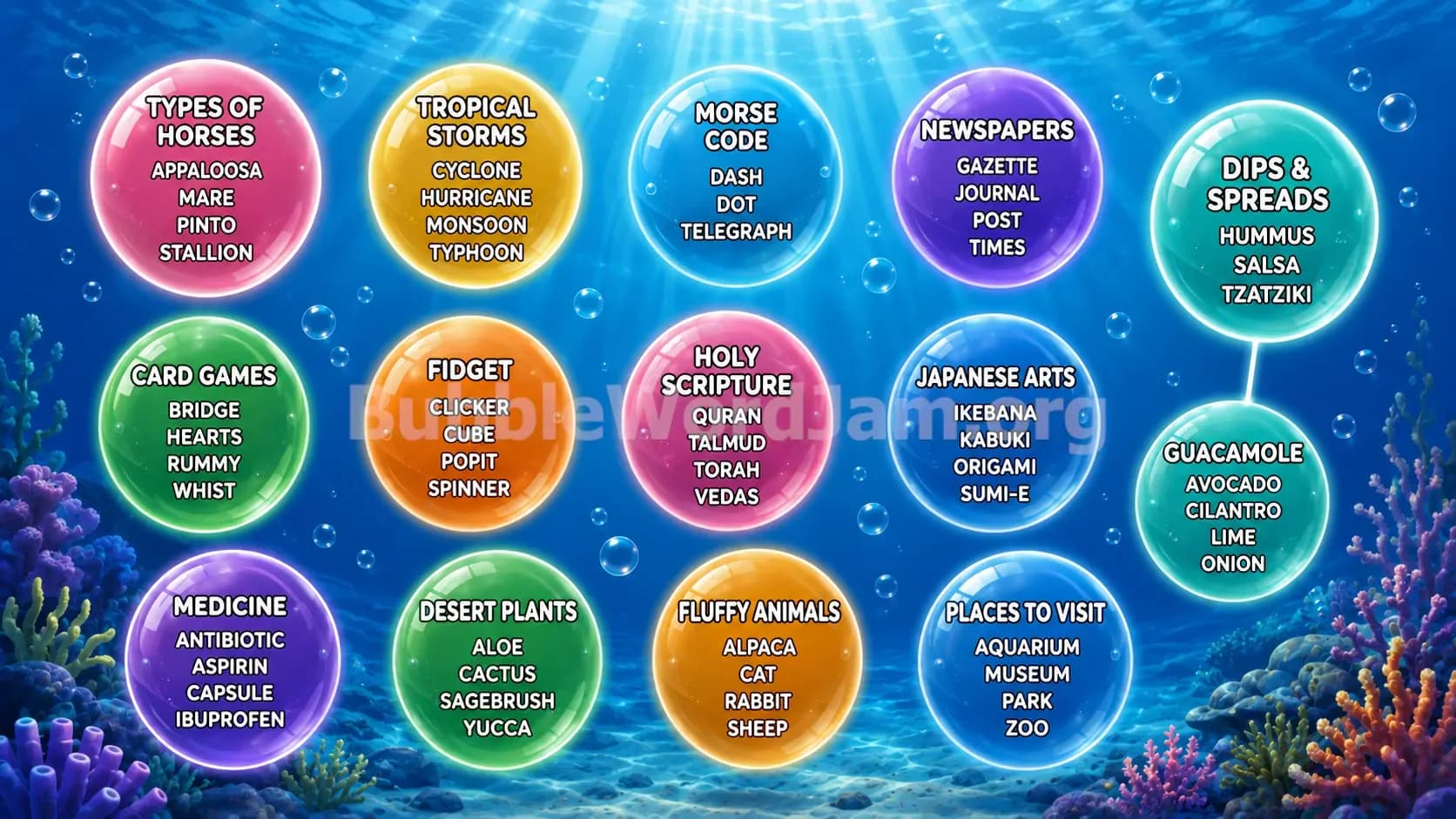 Bubble Word Jam Level 569 Screenshot