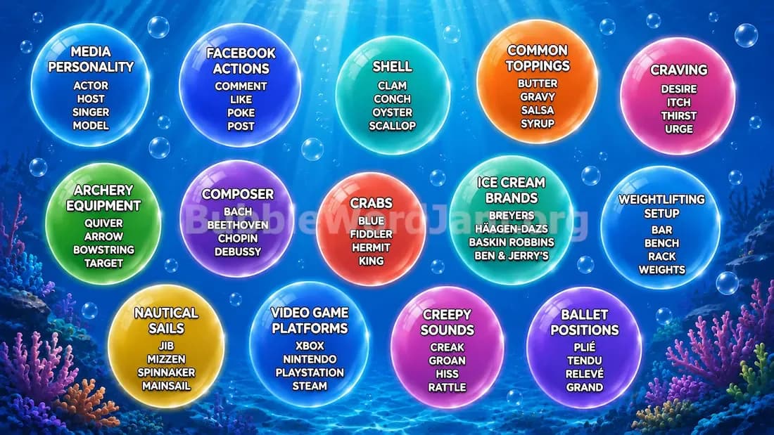 Bubble Word Jam Level 489 Screenshot