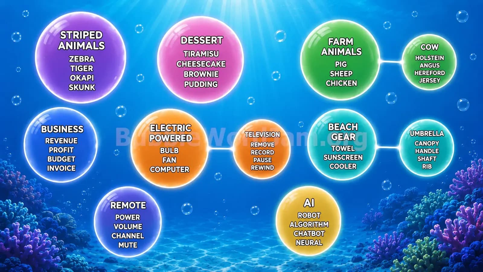 Bubble Word Jam Level 203 Screenshot