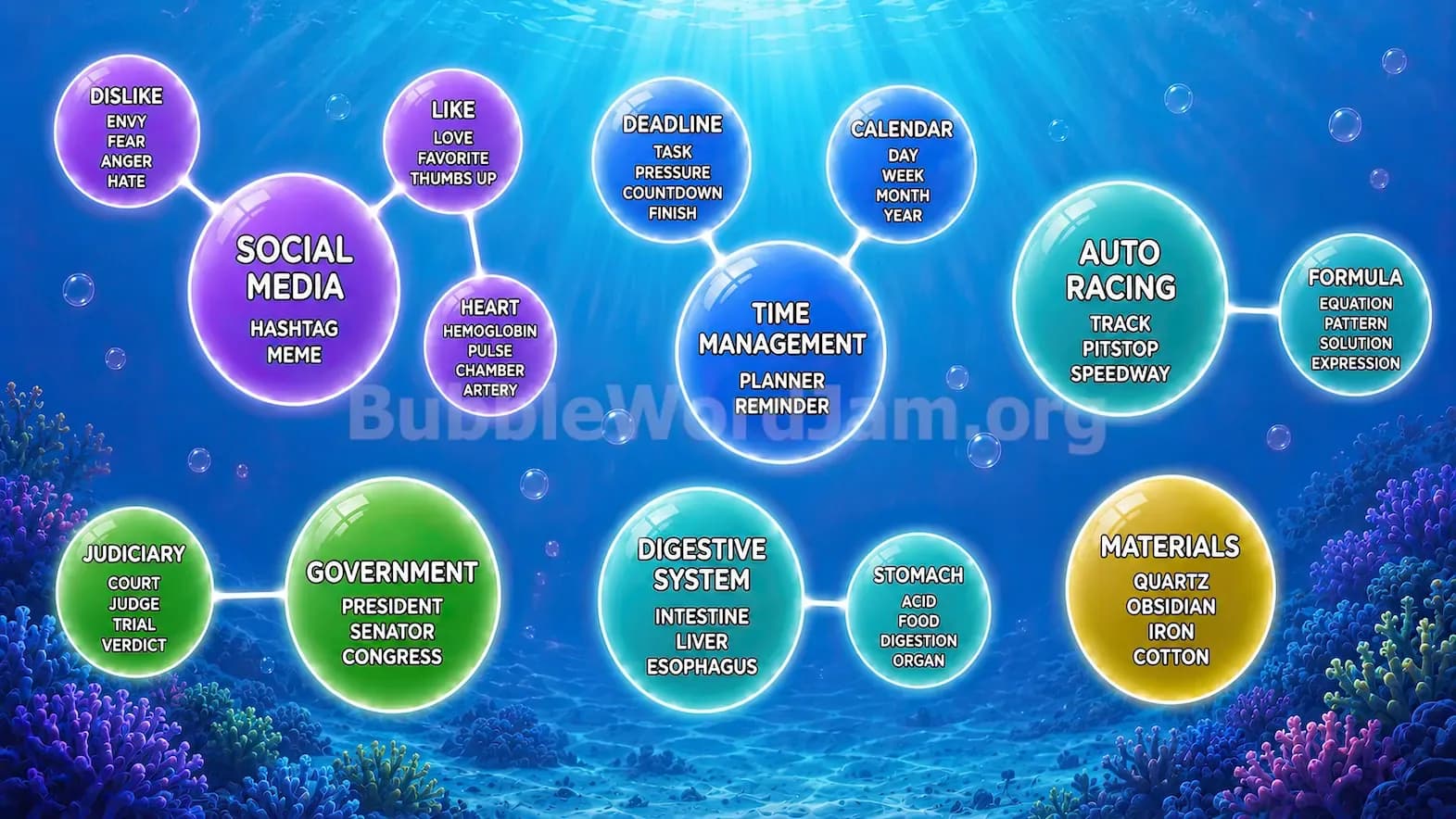 Bubble Word Jam Level 55 Answer, Cheat & Solution