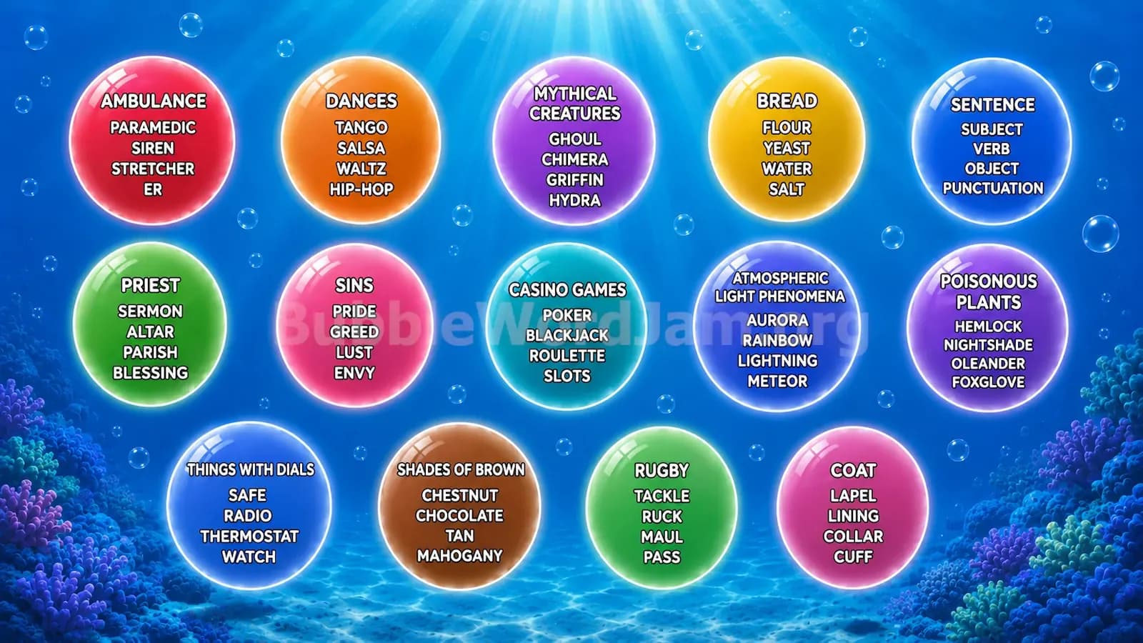 Bubble Word Jam Level 163 Screenshot