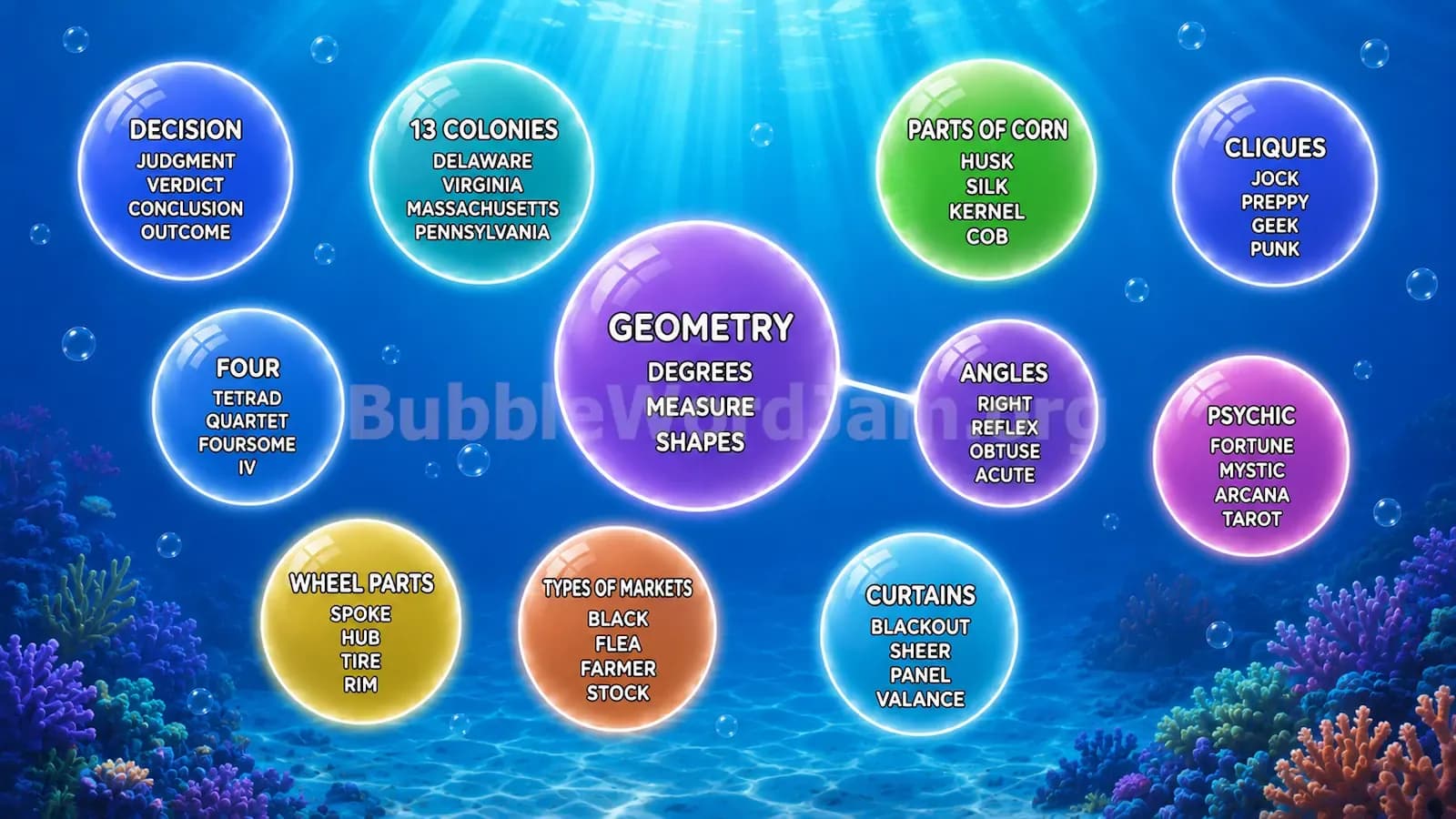 Bubble Word Jam Level 339 Screenshot